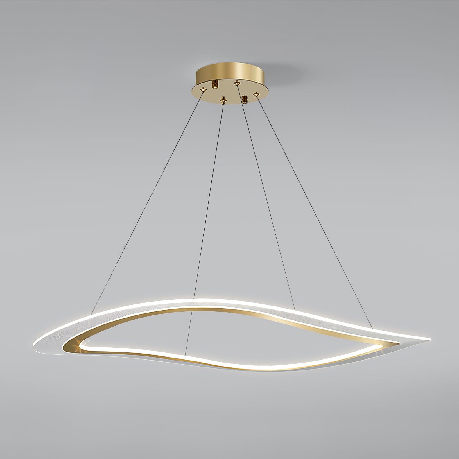Soleleon Chandelier LED Acrylic Gold Modern
