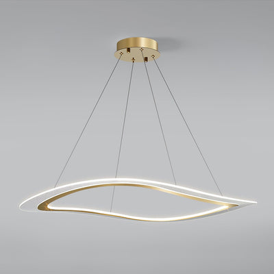 Soleleon Chandelier LED Acrylic Gold Modern