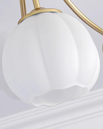 Ceiling Light Petal Globe Cluster Soft Glow Romantic Floral - Neutral Decor