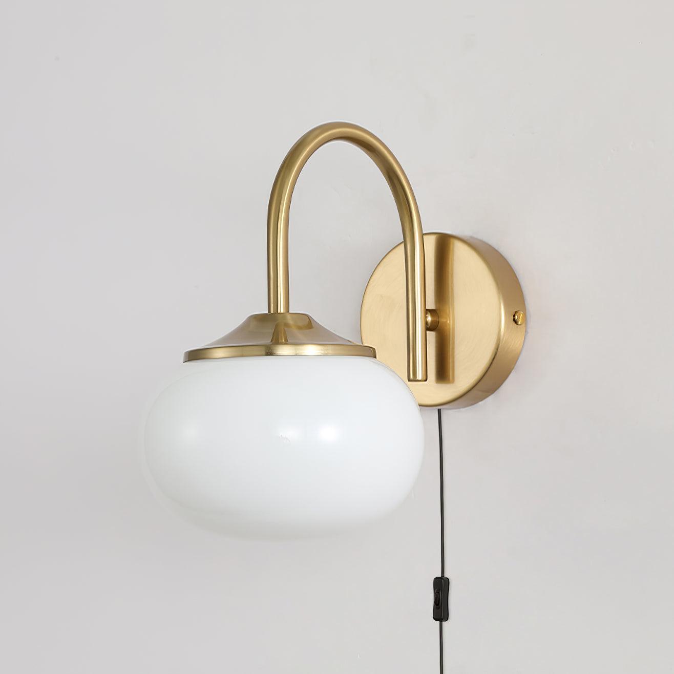 Kevely Premium Nordic Art Plug-in Glass Sconce Wall Lamp