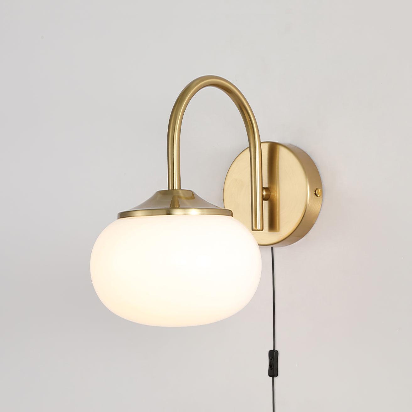 Kevely Premium Nordic Art Plug-in Glass Sconce Wall Lamp