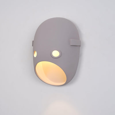 Mask Individual Creativity Resin Wall Light