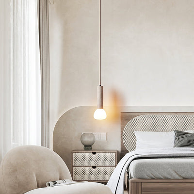 Beia Minimalist Travertine Pendant Light