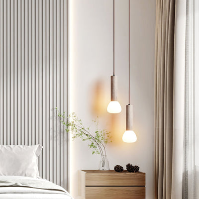 Beia Minimalist Travertine Pendant Light