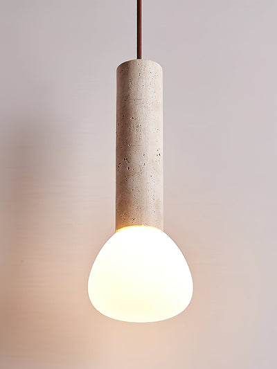 Beia Minimalist Travertine Pendant Light