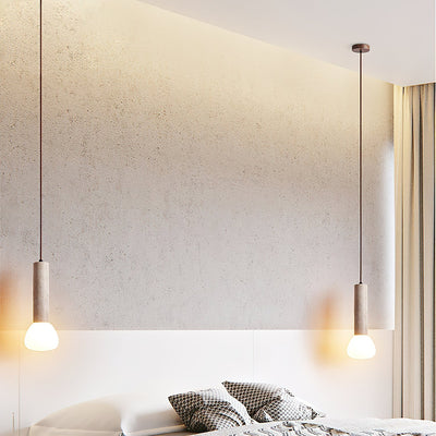 Beia Minimalist Travertine Pendant Light