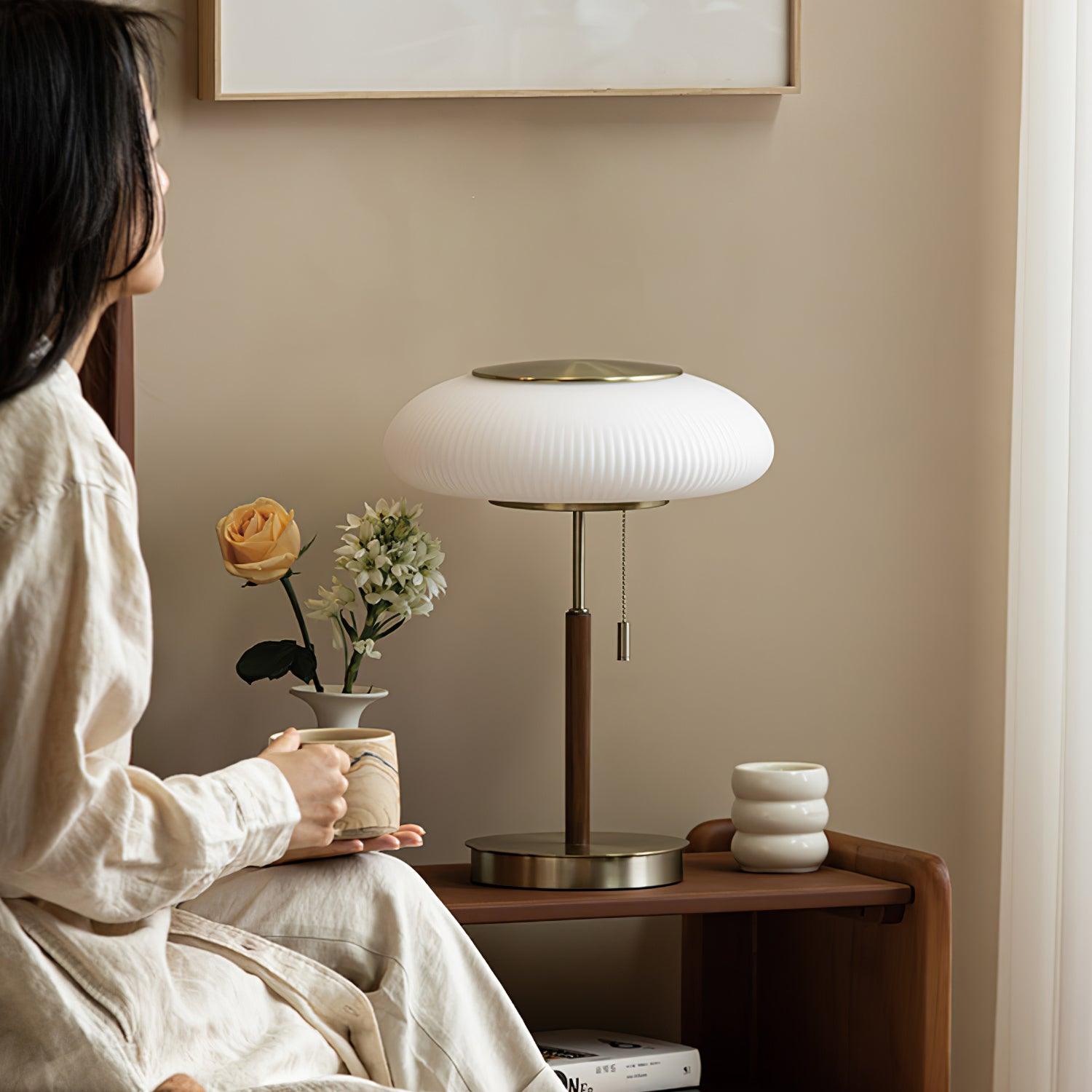 Glimmce Wood Table Lamp