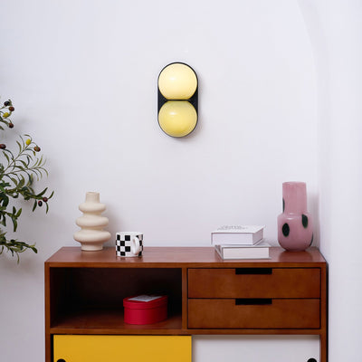 Eversham Twin Globe Wall Lamp