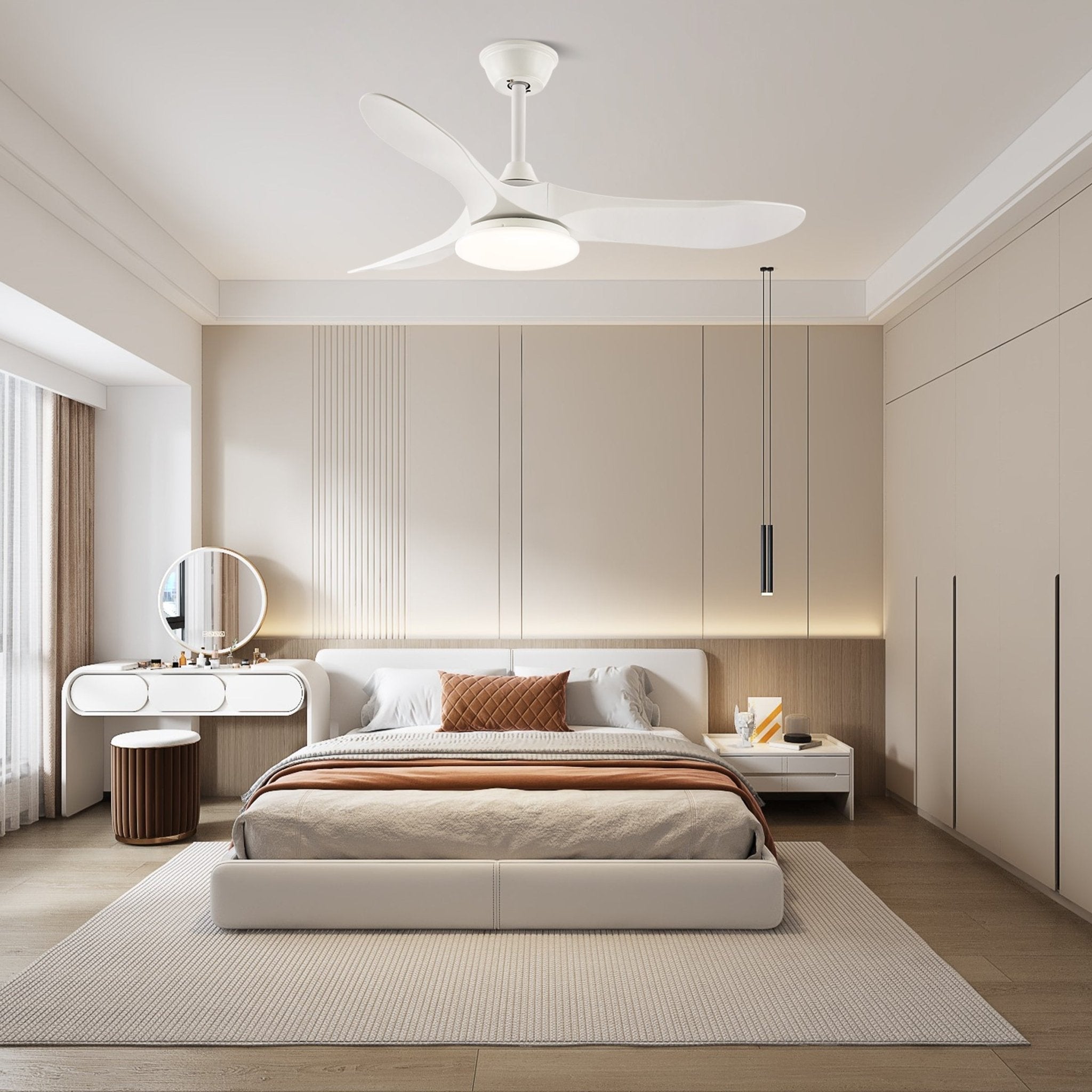 Miriveon Drift Ceiling Fan Light
