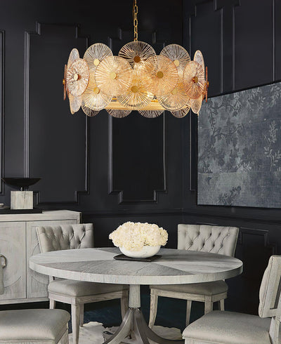 Liororiel Glass Chandelier Light