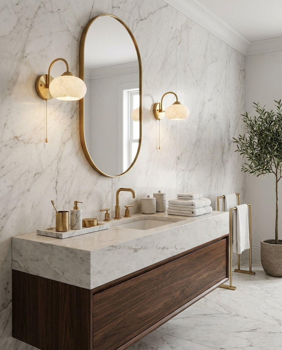 Lintonmont Alabaster Wall Sconce