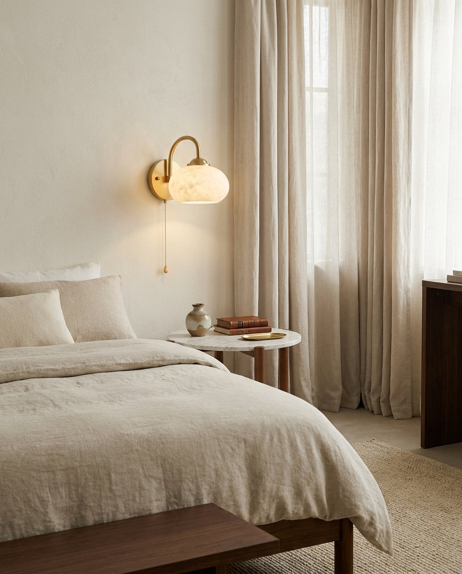 Lintonmont Alabaster Wall Sconce