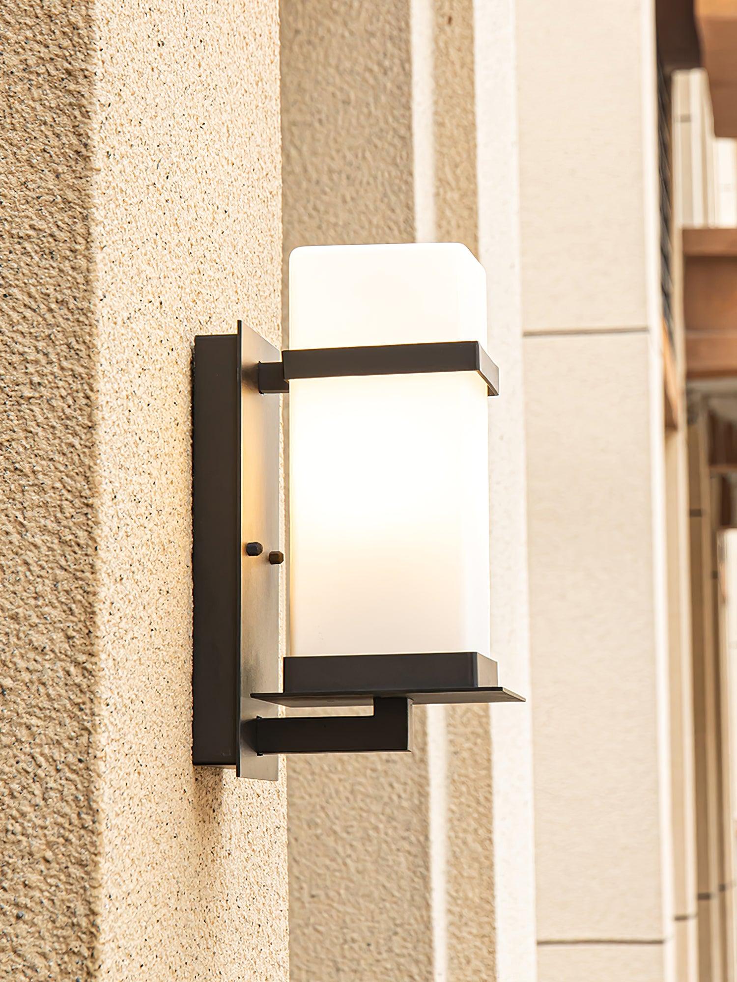 Dula Nordic Art Glass Outdoor Wall Light