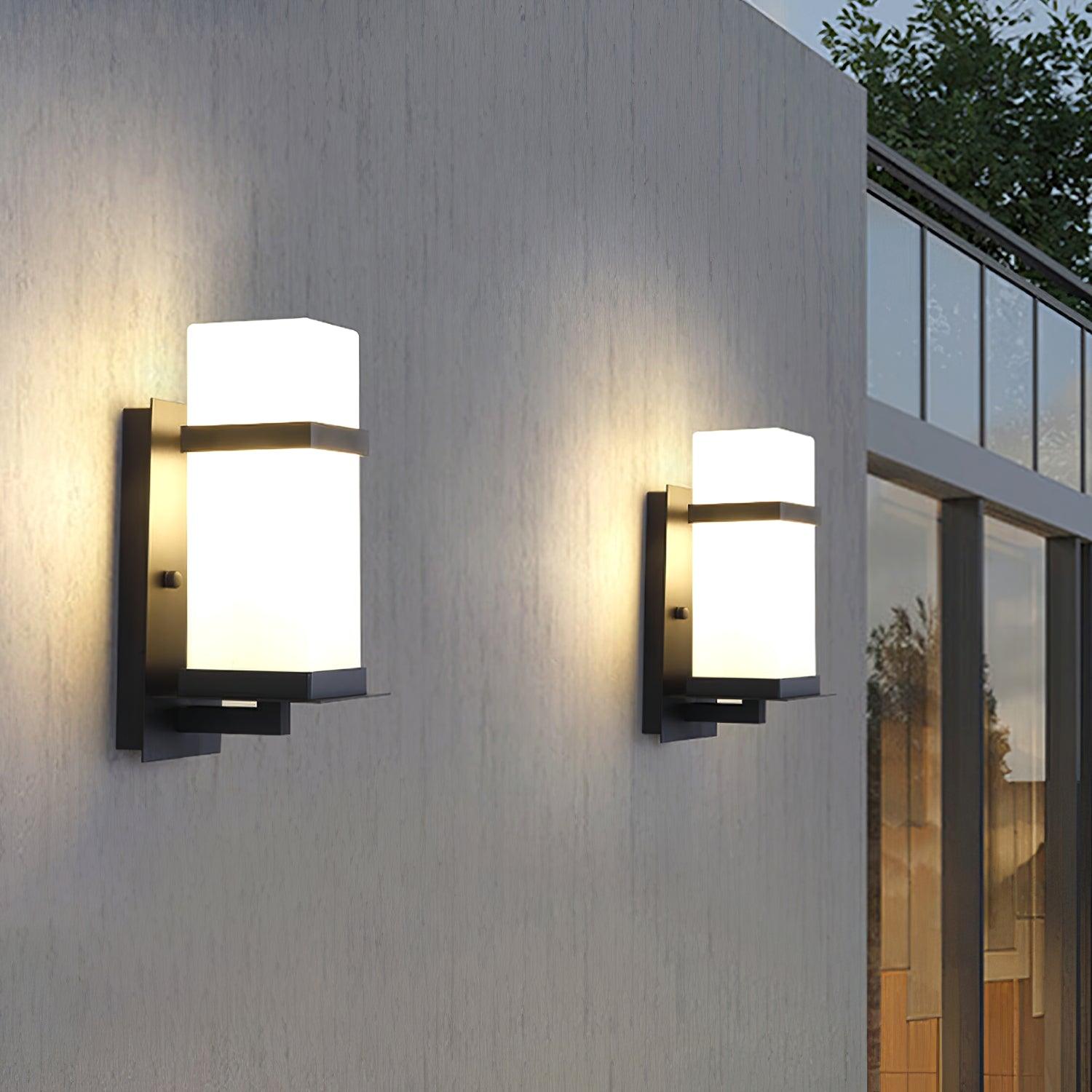Dula Nordic Art Glass Outdoor Wall Light