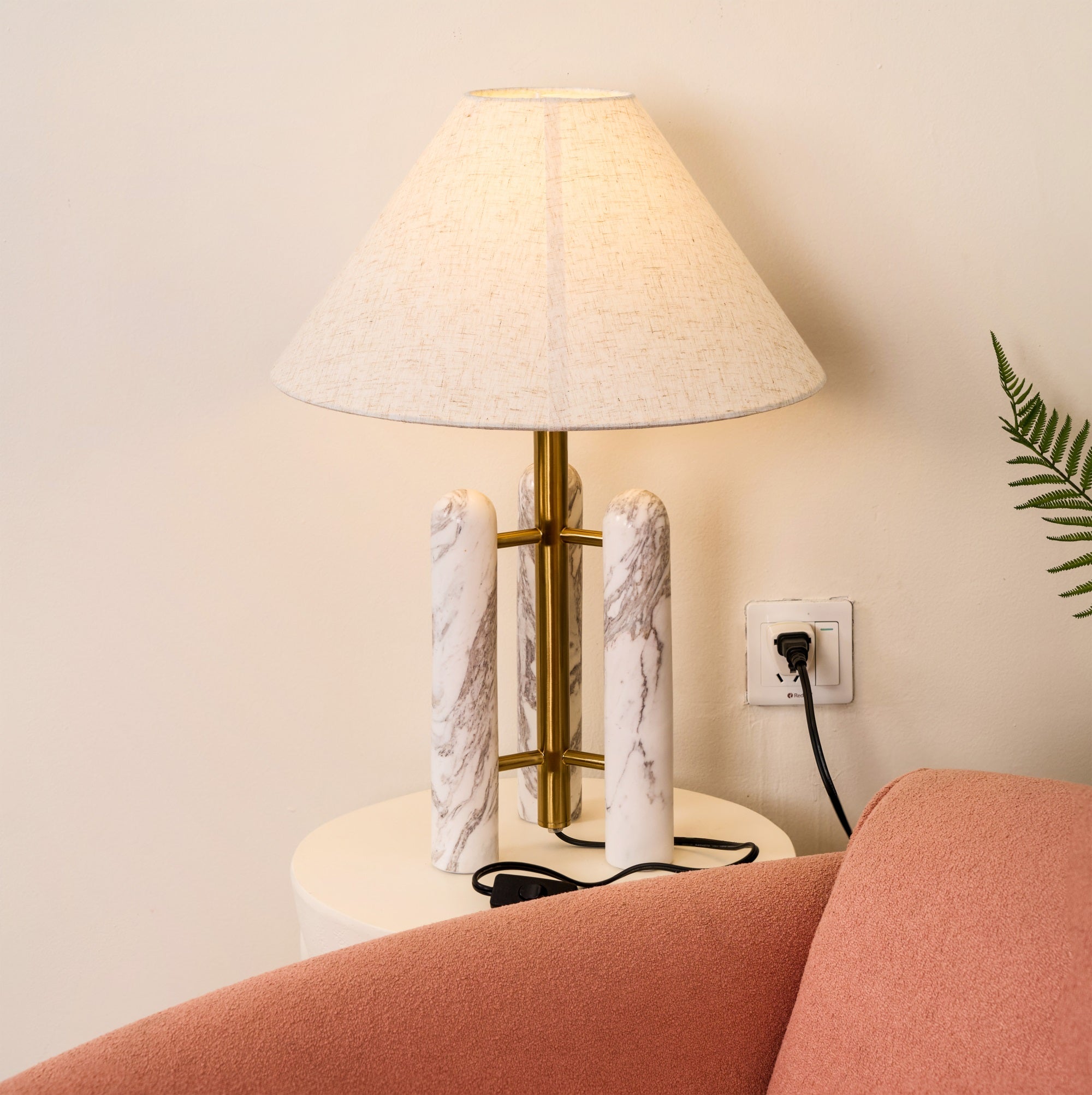 Trio Marble Modern Table Lamp