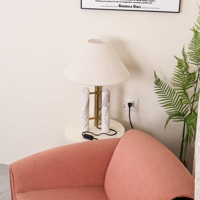 Trio Marble Modern Table Lamp