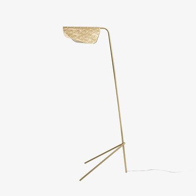 Triad Gold Geometric Floor Lamp
