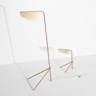 Triad Gold Geometric Floor Lamp