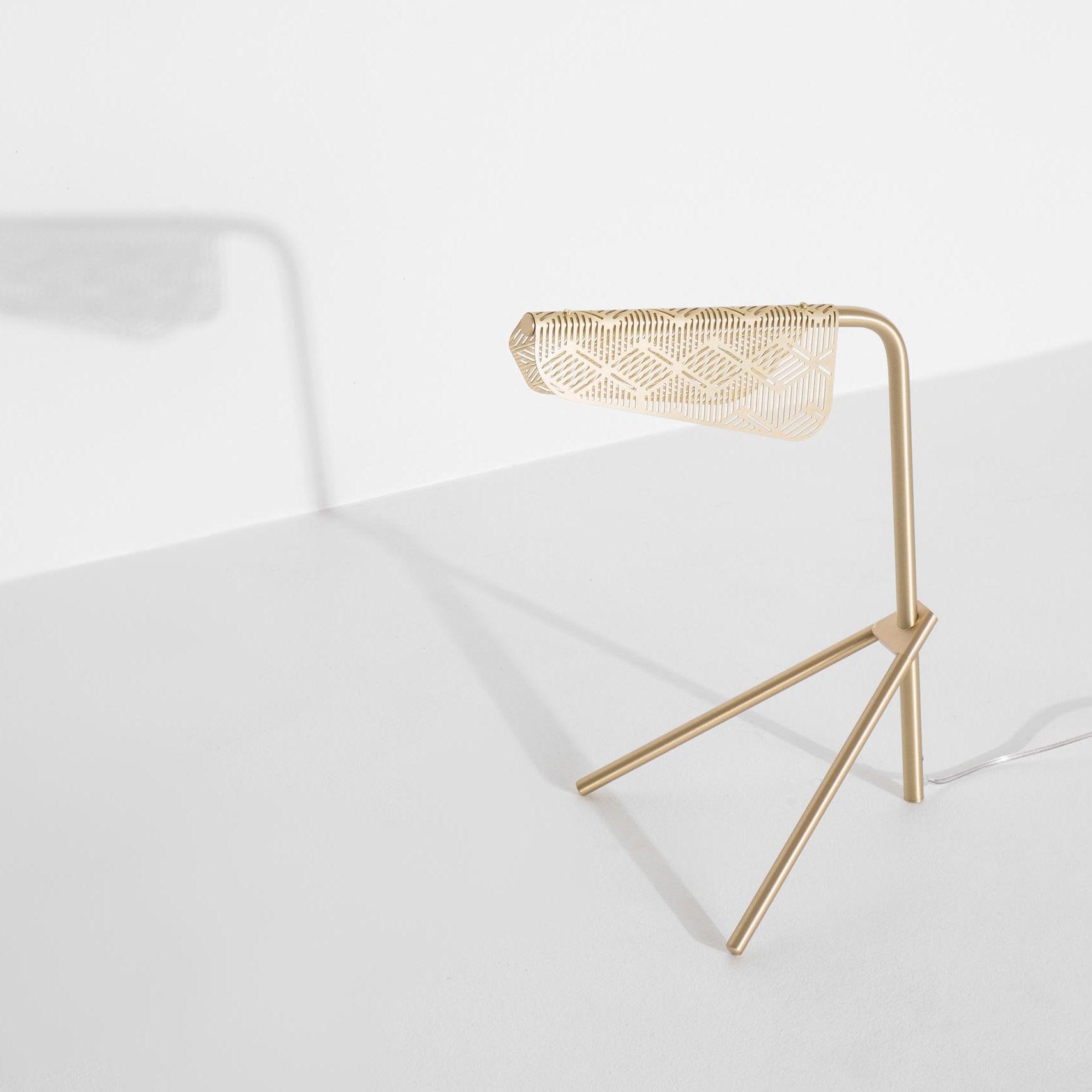 Lattice Gold Geometric Table Lamp