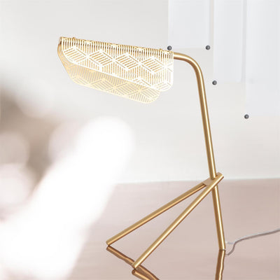 Lattice Gold Geometric Table Lamp