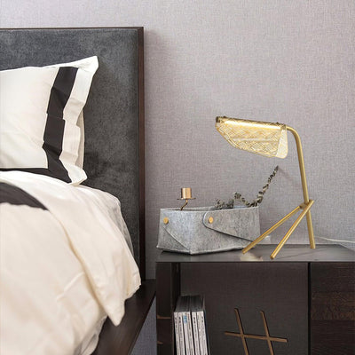 Lattice Gold Geometric Table Lamp