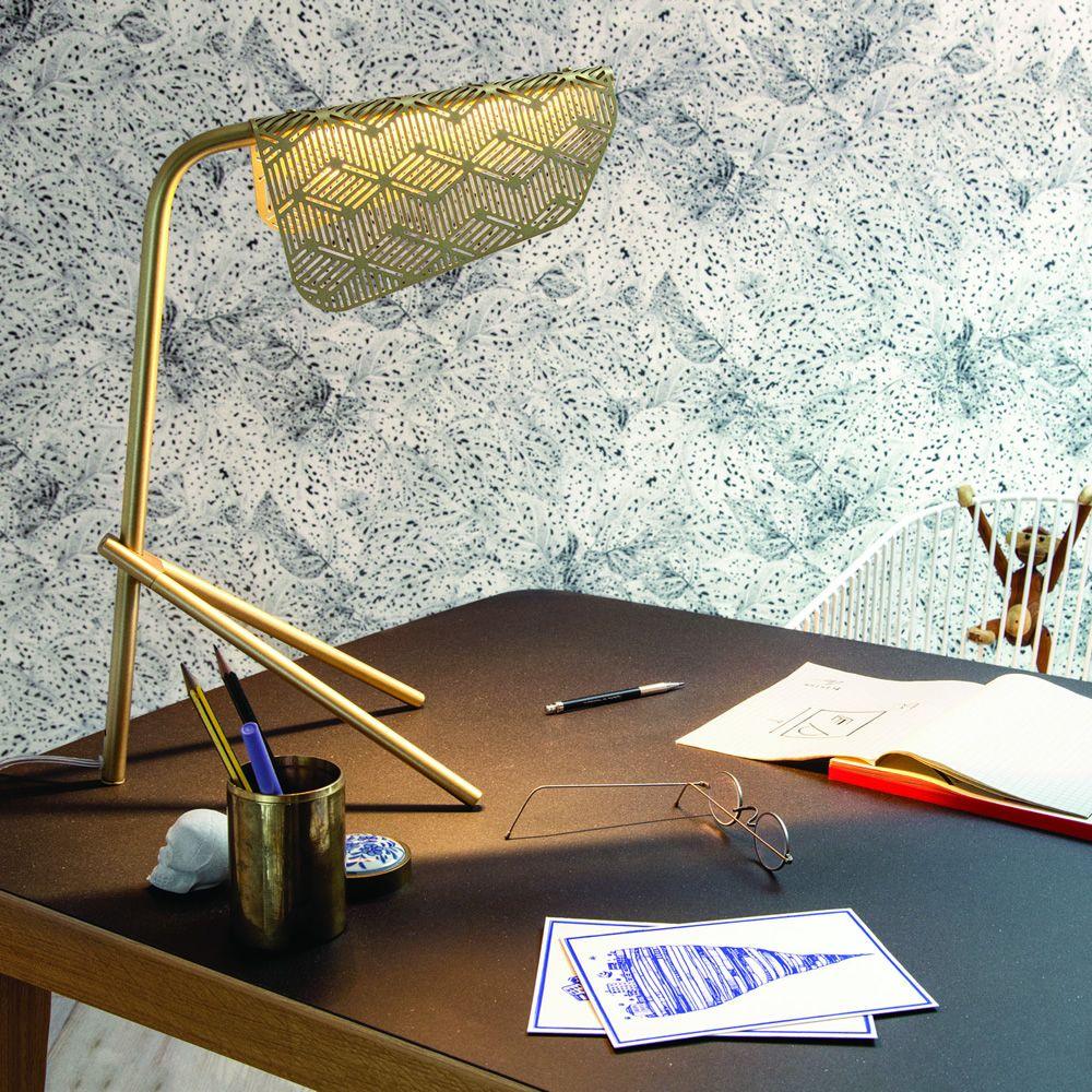 Lattice Gold Geometric Table Lamp