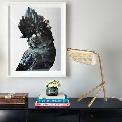 Lattice Gold Geometric Table Lamp