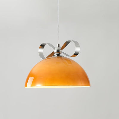 Celirina Pendant Light Glass Amber Dining