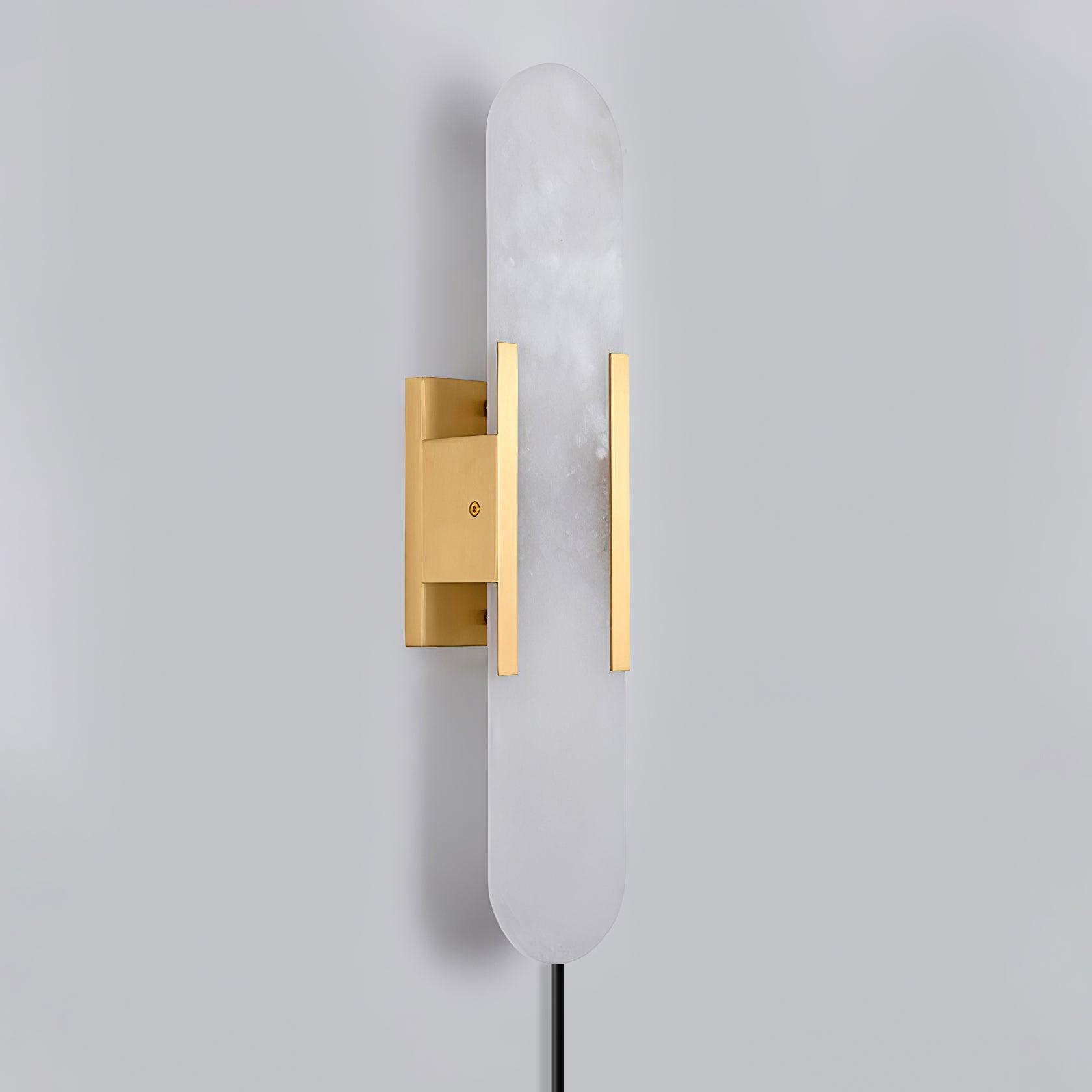 Bano Oblong Alabaster Plug Wall Light