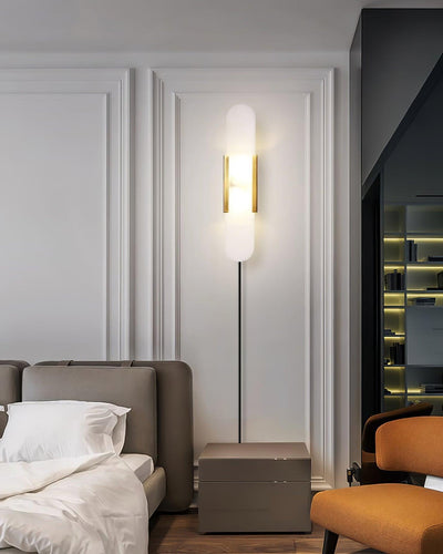 Bano Oblong Alabaster Plug Wall Light