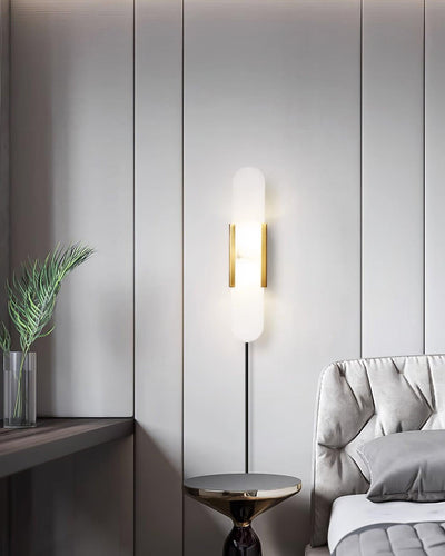 Bano Oblong Alabaster Plug Wall Light