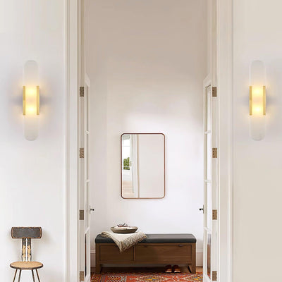 Bano Oblong Alabaster Plug Wall Light