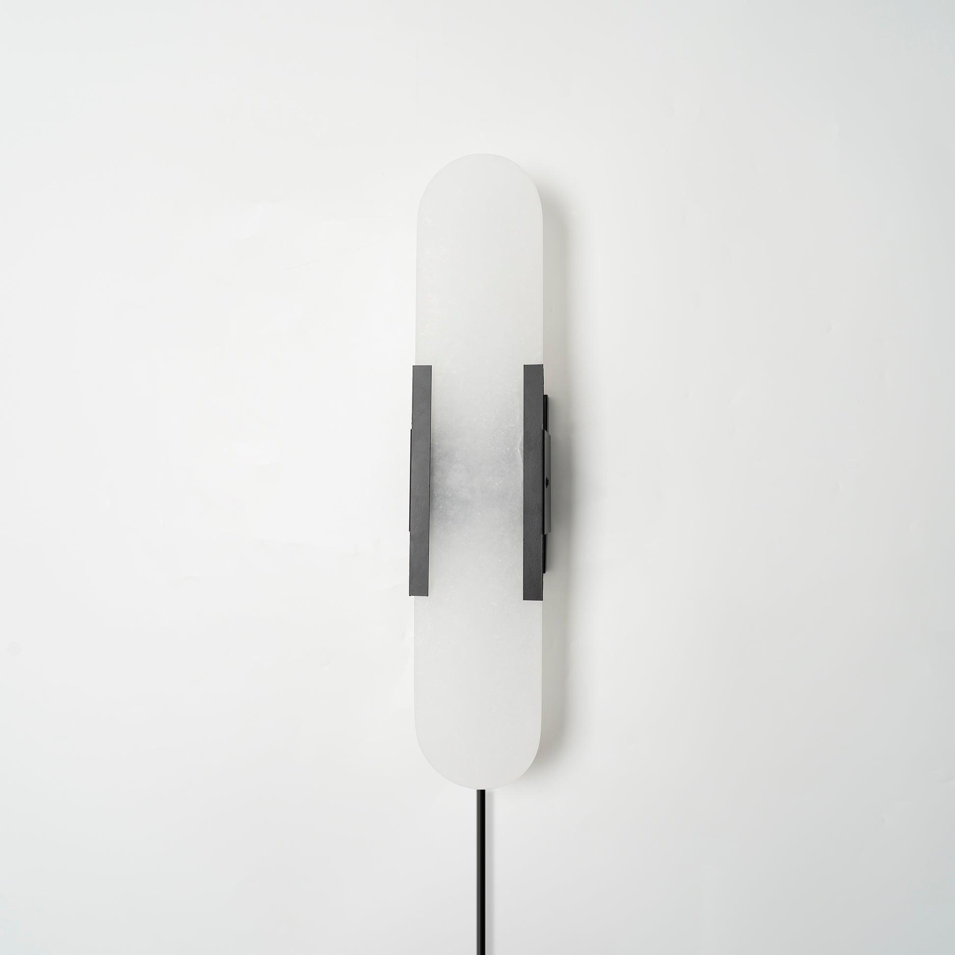 Bano Oblong Alabaster Plug Wall Light