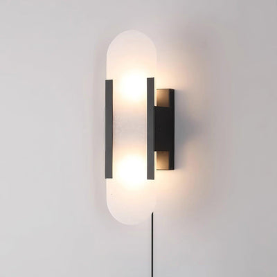 Bano Oblong Alabaster Plug Wall Light