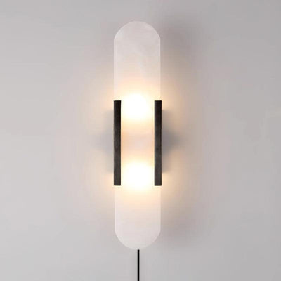 Bano Oblong Alabaster Plug Wall Light