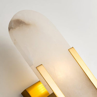 Bano Oblong Alabaster Plug Wall Light