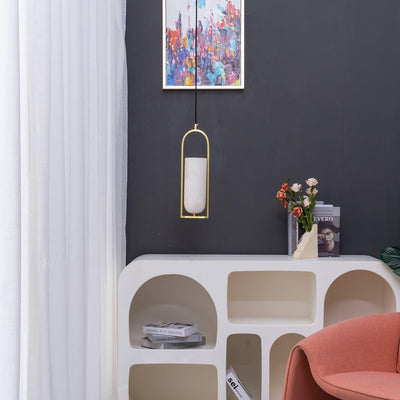 Svala Arch Alabaster Pendant Light