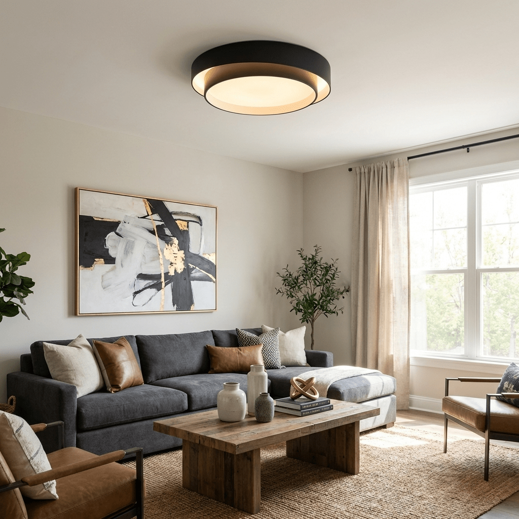 Bellley Iron Flush Mount Ceiling Light