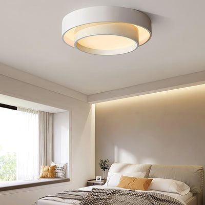 Lustra Ceiling Light Double Layers Modern Cylinder - Neutral Decor