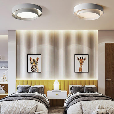 Lustra Ceiling Light Double Layers Modern Cylinder - Neutral Decor