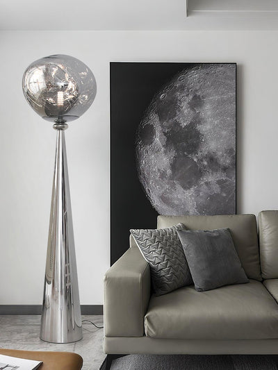 Ovexin Gray Contemporary Floor Lamp