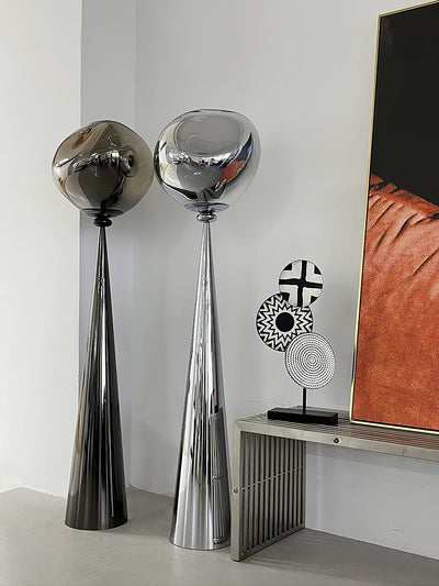 Ovexin Gray Contemporary Floor Lamp