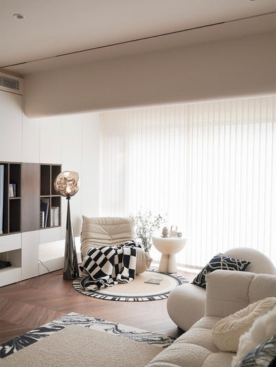 Ovexin Gray Contemporary Floor Lamp