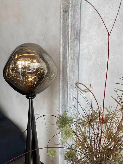 Ovexin Gray Contemporary Floor Lamp