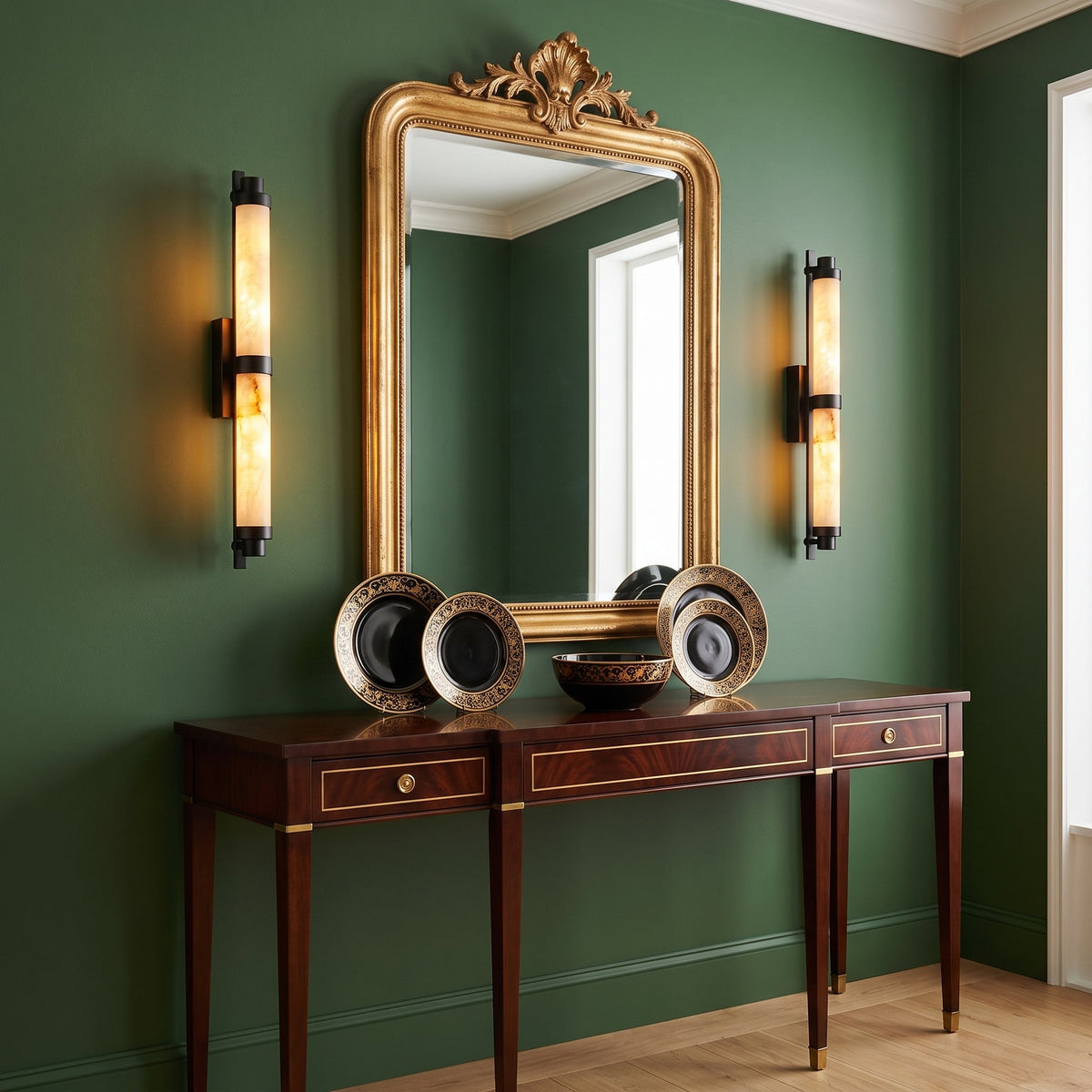 Brambleford Alabaster Wall Sconce