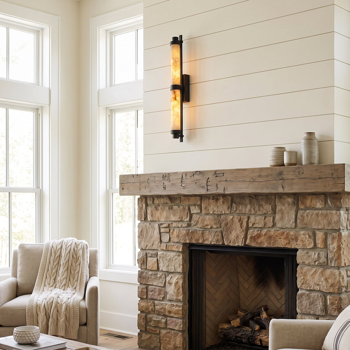 Brambleford Alabaster Wall Sconce
