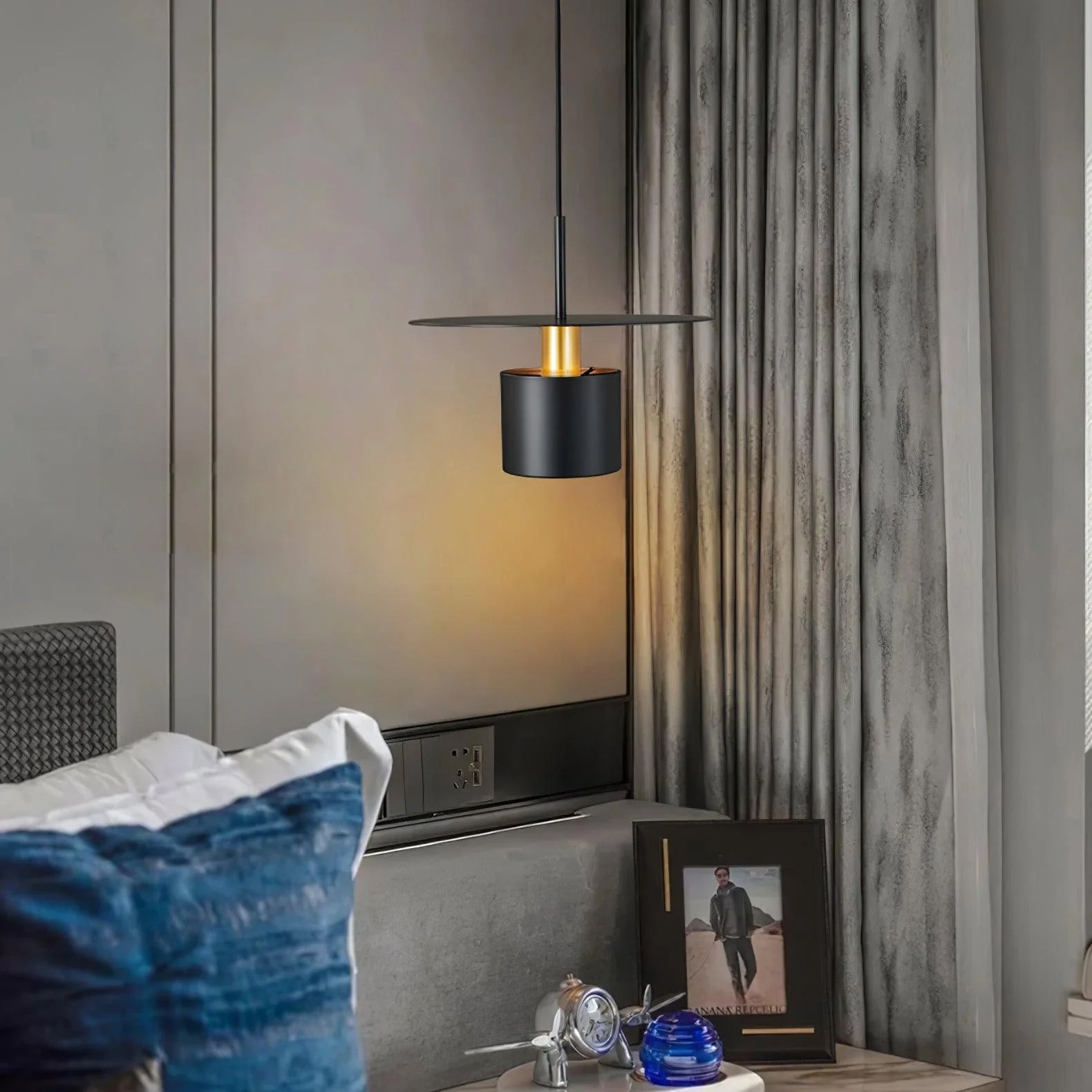 Erixy Pendant Lamp Cylinder Disc Industrial