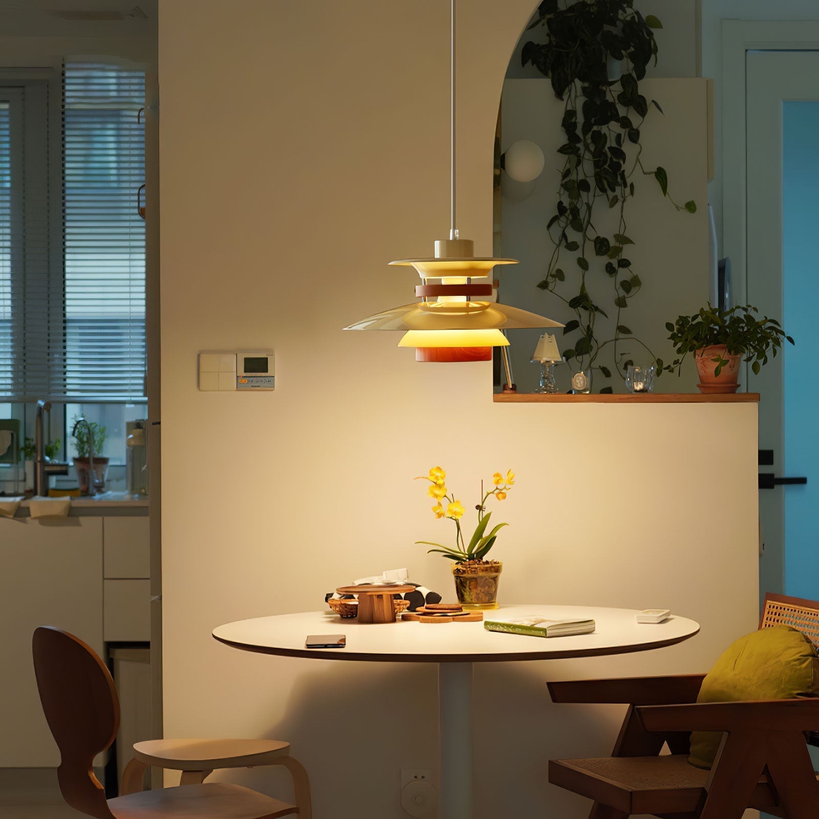 Sylelenne Wood Steel Pendant Lamp