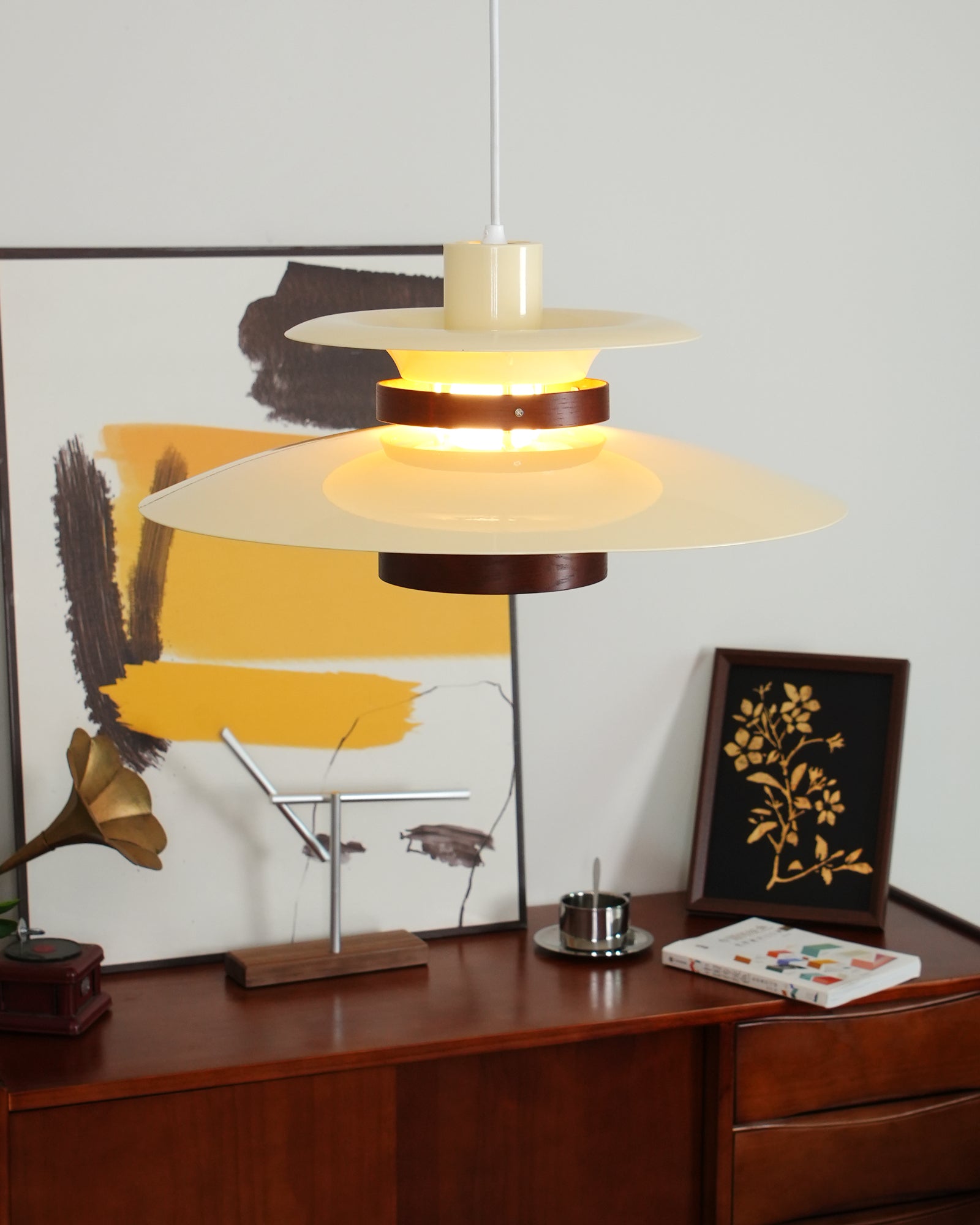 Sylelenne Wood Steel Pendant Lamp
