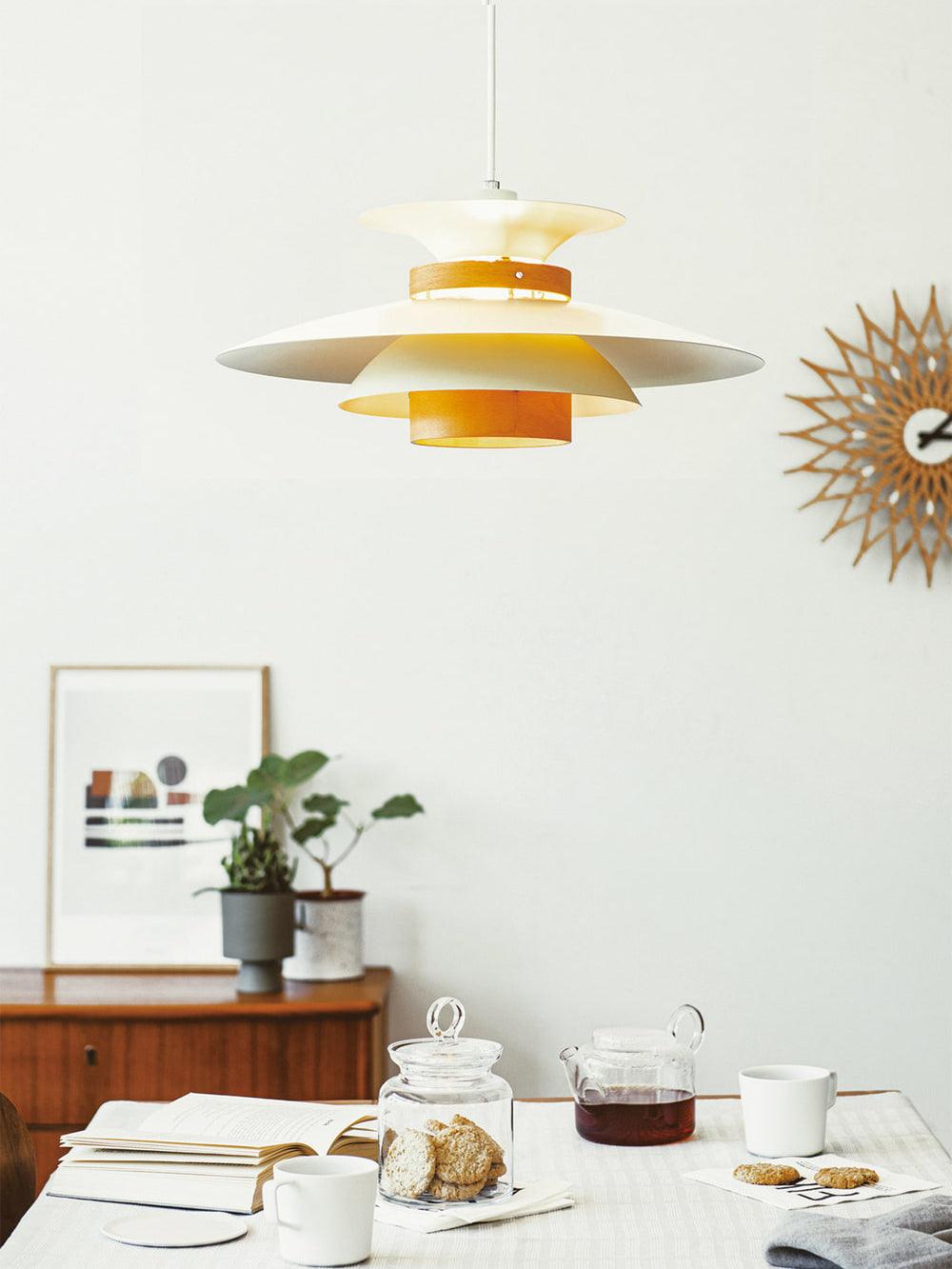 Sylelenne Wood Steel Pendant Lamp